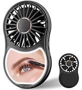 JIAGE Portable Handheld Fan, Rechargeable Mini Fan with 3-Speed, 2000mAh Battery, USB TYPE-C, Las...