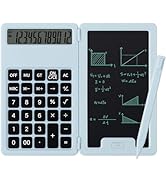 Desk Portable Basic Calculator with Notepad and Stylus, 12 Digit Large Display Multi-Function for...