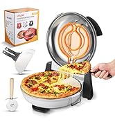 VEVOR Pizza Oven, 12 in Electric Pizza Maker, 1200W Electric Pizzas Cooker with Cordierite Stone,...