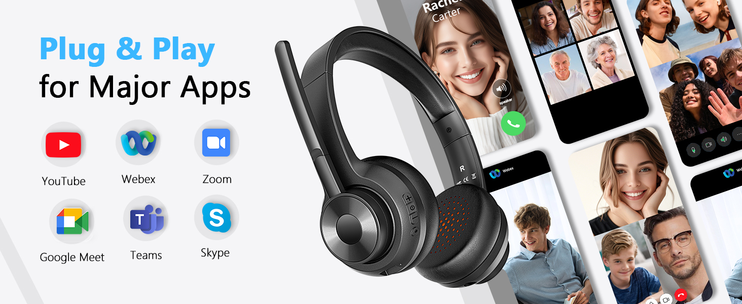 headsets with microphone for work