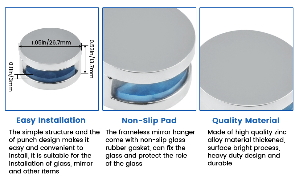 zinc alloy mirror holder