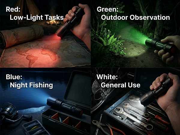 multicolor flashlight