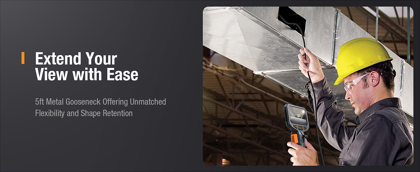 Flexible Camera 2-Way Articulating Borescope Flex Scope Industrial Endoscope Inspection Camera