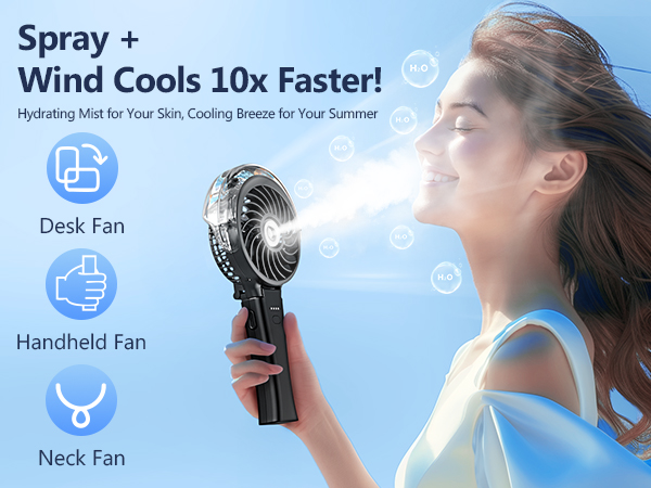 10x Faster Cooling Misting Fan