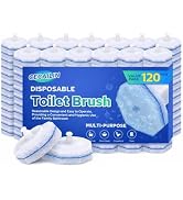 Cecailin 120pcs Disposable Toilet Brush Refills, Bulk Toilet Bowl Cleaner Refill Pads, Compatible...