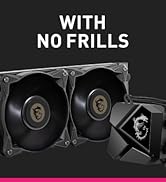 MSI MAG Coreliquid P240 - AIO CPU Liquid Cooler | LGA 1700 Ready | 240mm Radiator | Dual 120mm PW...