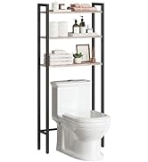 HOOBRO Over The Toilet Storage, 3-Tier Bathroom Organizer Shelf Over Toilet, Freestanding Bathroo...
