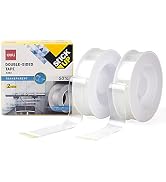 Leven 2 Pack Double Sided Tape Heavy Duty, 10 FT Removable Residue-Free Mounting Tape Strong Adhe...