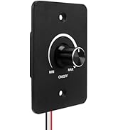 RGBZONE 12V LED Dimmer Switch, 5A 60W, RV LED Dimmer, PWM Boat Dimming Switch for Camper Van Trav...
