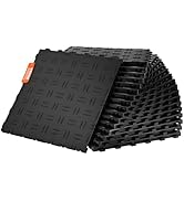 VEVOR Garage Tiles Interlocking, 12 x 12 x 0.53 inch 50 Pack Garage Floor Covering Tiles, Non-Sli...