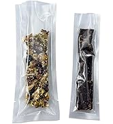 MITOB 100 Pack Clear Vacuum Bags 1.57x5.9 inch (Inside Size 1.18x5.5 inch) for Food Saver Flat Op...