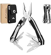 FLISSA 16-in-1 Multi Tool with G10 Handle, Stainless Steel EDC Multitool with Pocket Knife, Plier...