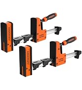JORGENSEN 12-Inch Parallel Bar Clamp, Heavy-Duty Cabinet Master Clamp for Woodworking Glue-Up, 22...