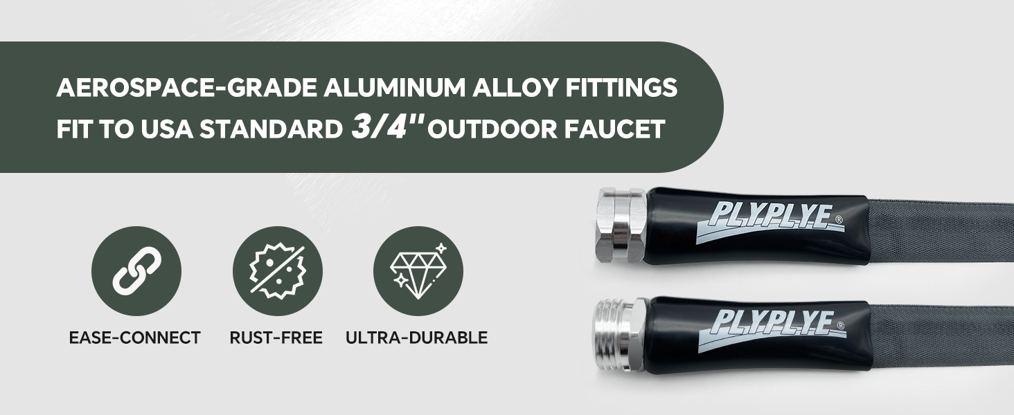 AEROSPACE-GRADE ALUMINUM ALLOY FITTINGS FIT TO USA STANDARD 3/4&amp;#34;OUTDOOR FAUCET