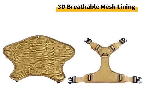 3D Breatheable Mesh Lining