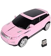 Car Mouse Mini Small Cool SUV Car Shaped Wireless Mouse Portable 2.4GHz Optical Cordless Mice wit...