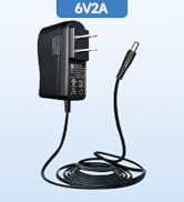UL Listed 6V 2A AC Adapter, 100-240 AC to DC 6V 2000mA 12W Switching Power Supply Adapter, 6ft Lo...