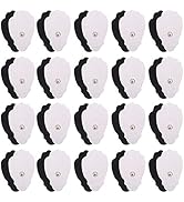 LotFancy TENS Unit Replacement Pads Snap On, 40 Pcs Self-Adhesive Electrode Pads, Reusable Tens P...