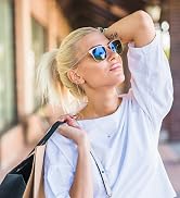 Pro Acme Semi-Rimless Polarized Sunglasses UV 400 Protection for Women Men