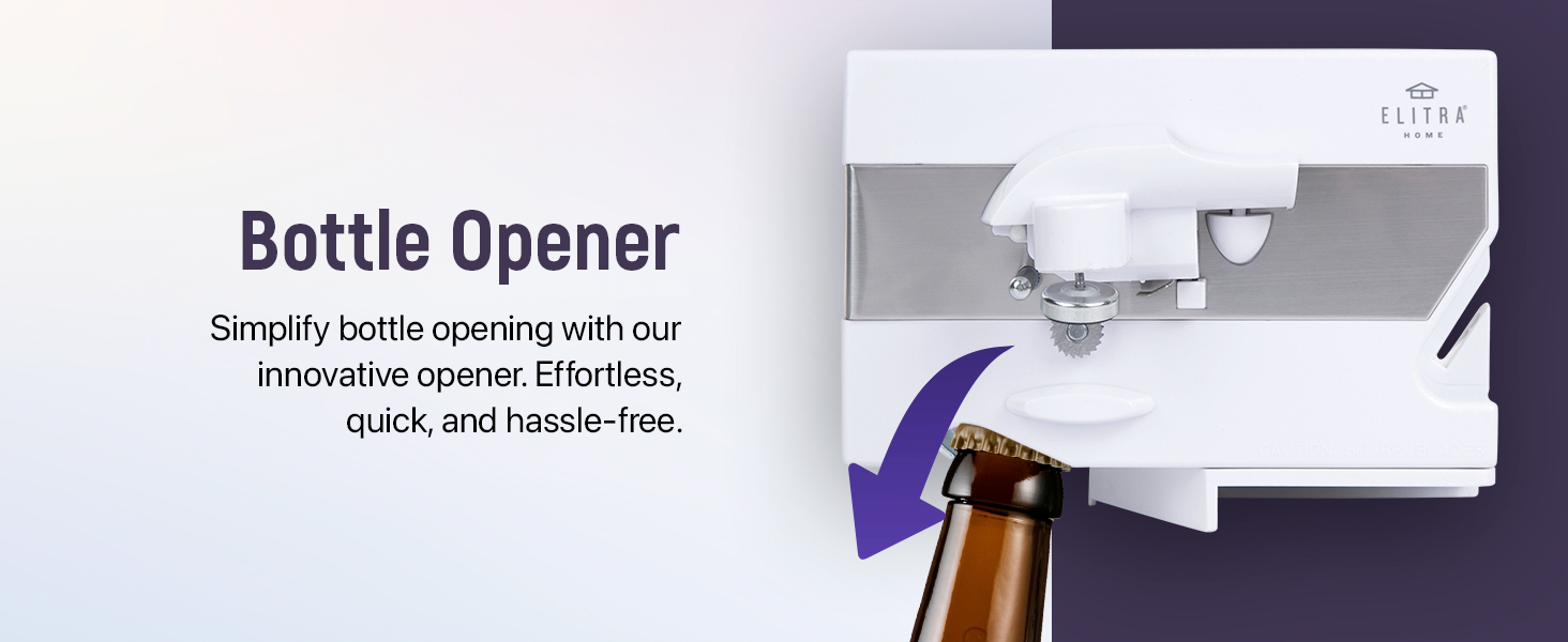 Electric Can Opener - 4 in 1 white 5