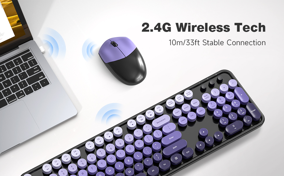 cute keyboard mouse colorful aesthetic