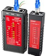Network Cable Tester for RJ45, RJ11, RJ12, RJ45, CAT5, CAT5E, CAT6, CAT6A, Test STPUTP/Cable Chec...