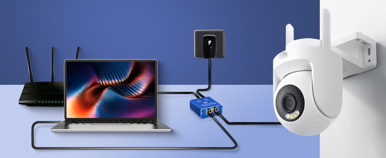 1000Mbps Ethernet Splitter