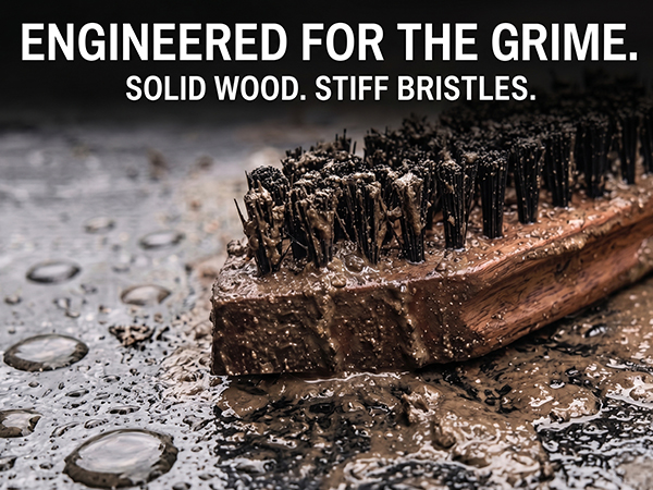solid boot boot scraper brush with stiff bristles engineered for scrubbing grime
