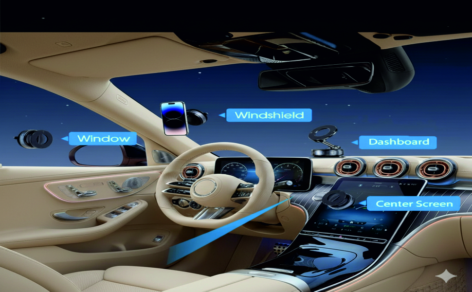 Foldable Magnetic Car Phone