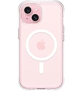 ORNARTO Air Case for iPhone 15 Clear, Compatible with MagSafe, Military-Grade Drop Protection Cov...
