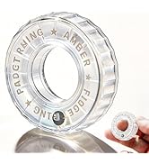 MIXTRYS Fidget Ring Slider for Adults, Rotatable Fidget Finger Ring with Relax Sound, Stress Reli...