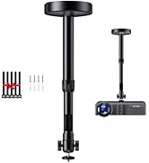 DAWASAPAT Projector Ceiling Mount with New Gimbal, Adjustable Length Projector Mount, ¼-Inch Scre...