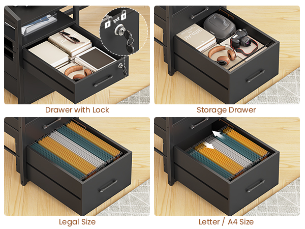 desk with drawers