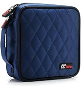 CCidea 40 Capacity CD/DVD Case Holder Portable Disc Wallet Storage Binder Nylon Cd Bag (Blue)