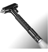 SINSEN Automotive Escape Tool, Window Breaker Seatbelt Cutter, Car Flashlight Safety Hammer, Emer...