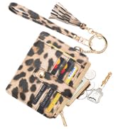 COOLANS Silicone Bracelet Wristlet Wallet Credit Card Holder RFID,ID Window,Key Ring Tassel,Slim ...