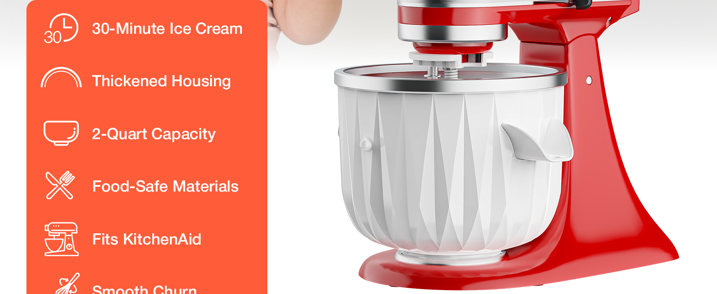 kitchen aid ice cream attachment for kitchenaid stand mixer