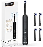 mornwell Electric Toothbrush USB Fast Charging 3 Modes Rotary Toothbrushes Rechargeable Spin Toot...