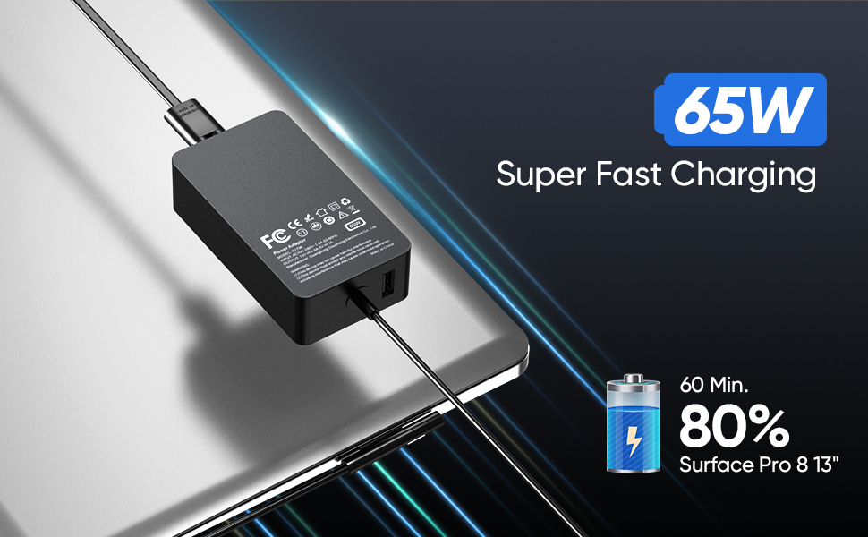 For Surface pro fast charging 