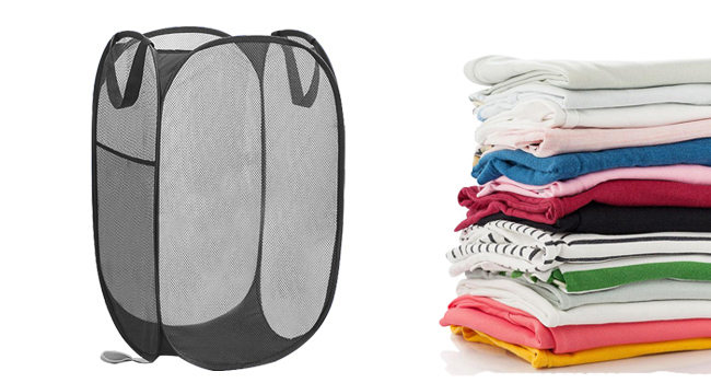 dirty clothes mesh hamper
