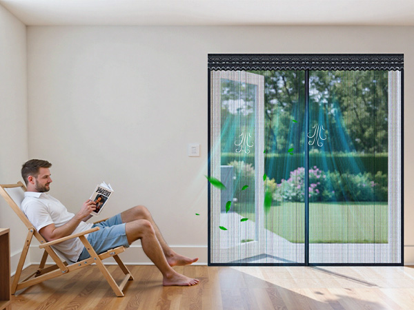 mesh door screen for 72x80 inch sliding doors