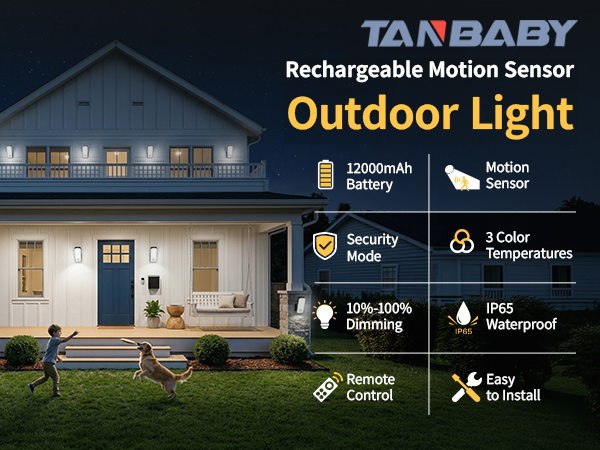 Motion Sensor Outdoor Lights