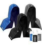 CHEMLUK Cooling Rags for Neck: UPF50 Cooling Hoodie Towel with Case 3 Packs | Quick Dry, Chemical...