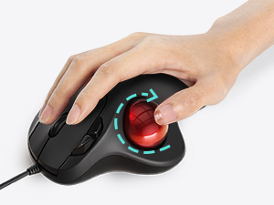 trackball mouse track ball thumb wired roller rollermouse rollerball ergonomic stationary