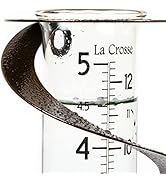 La Crosse 704-56357-INT Helix Spiral Metal Rain Gauge, Hammered