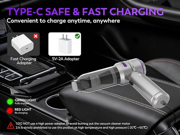 KedeeSparkle Handheld Car Vacuum Cleaner, 4 in 1 Cordless Vacuum Cleaner