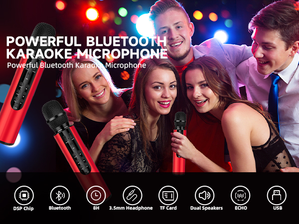Multi-function Bluetooth Karaoke Microphone