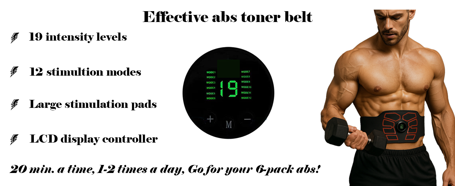 ab abdominal belly belt core electric flex grade loss military muscle pack six tactical women
