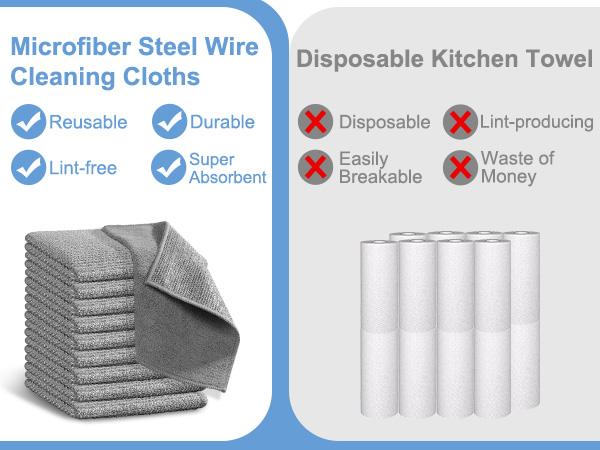 wire dishwashing rag