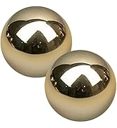Healvian 2pcs Brass Exercise Ball Hand Exercise Balls Metal Hand Balls Brass Hand Balls Copper Ba...